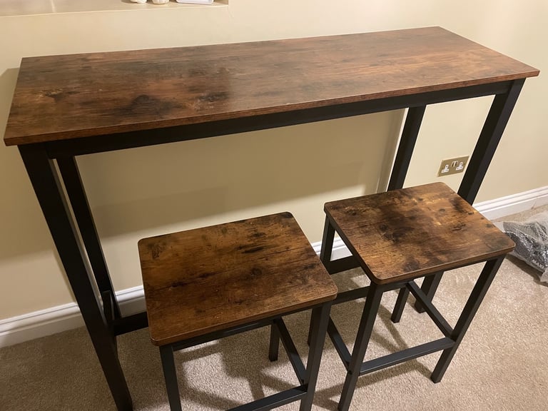 image for 2 Seater Bar Table with Stools 