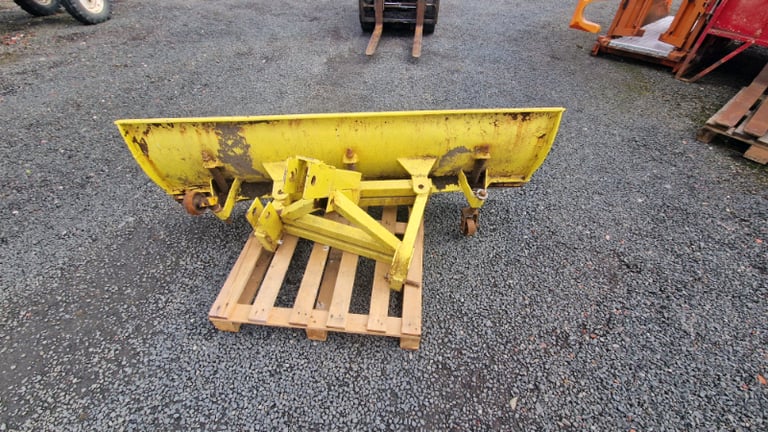 Tractor three point linkage angled snow spring loaded 