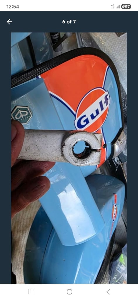 Vespa rare flip up kick start 