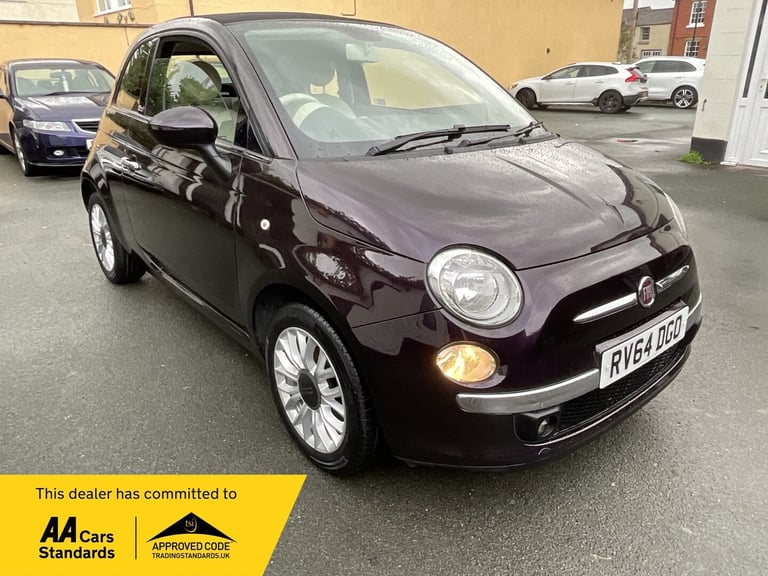 2014 Fiat 500 1.2 Lounge 2dr [Start Stop] CONVERTIBLE Petrol Manual