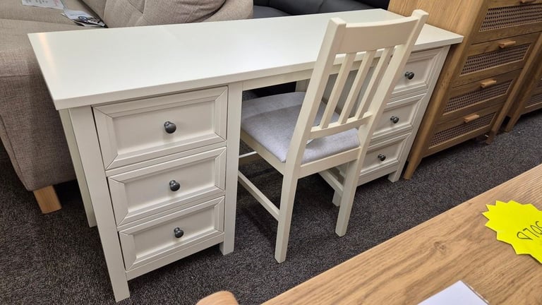 image for Julian Bowen Maine Dressing Table & Stool Surf White Can Deliver