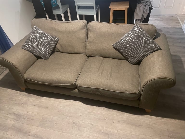 Large 3 seater DFS Taupe sofa