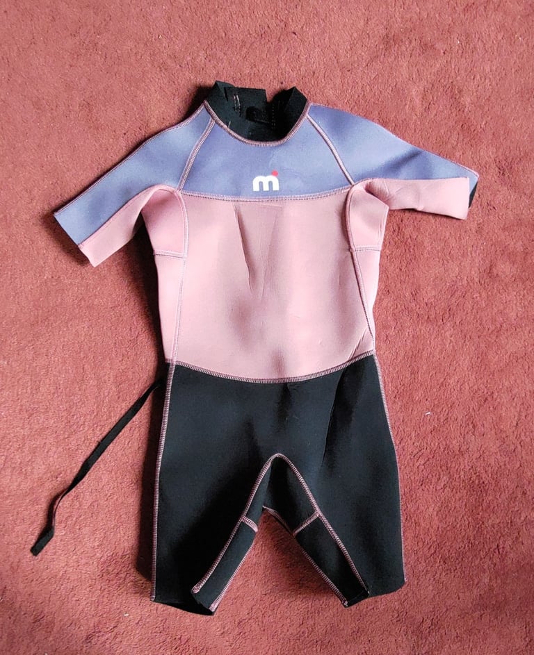 Mistral Girls Kids Pink Purple Wetsuit 11-12 Years Old wet suit