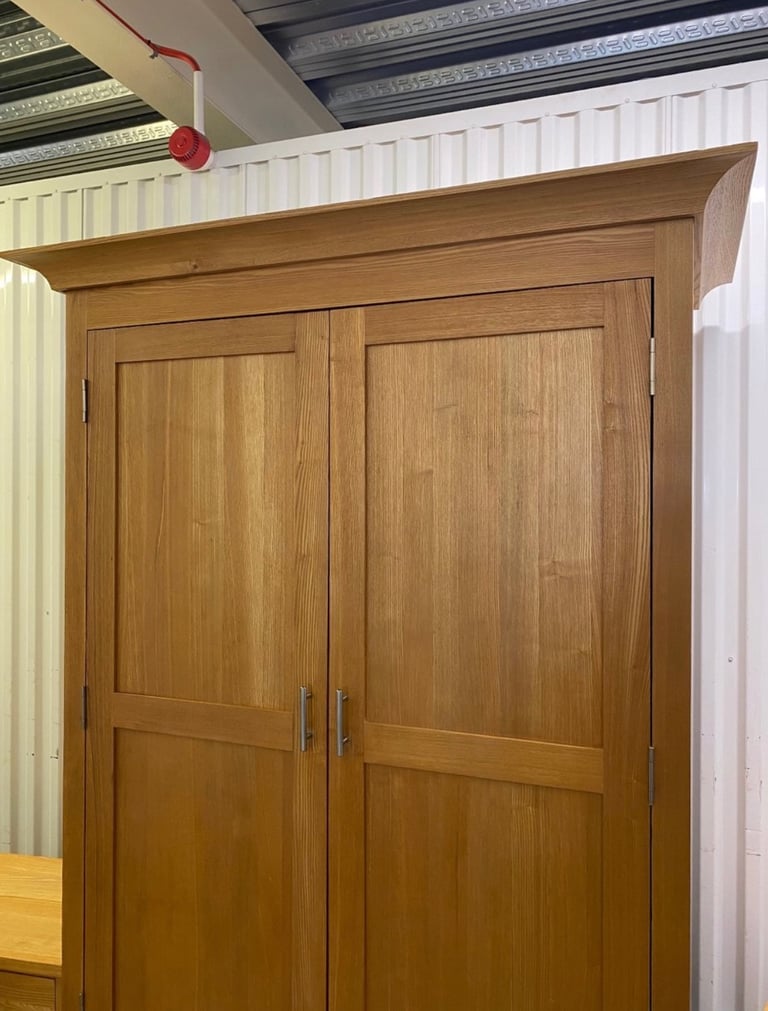 Solid Oak Wardrobe and Matching Bedsides