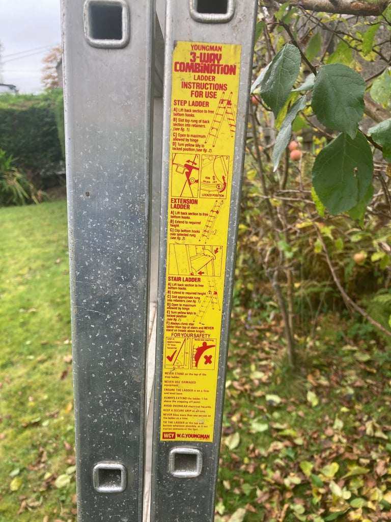 Ladders extend and open