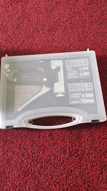 Rotary tool set and staple gun