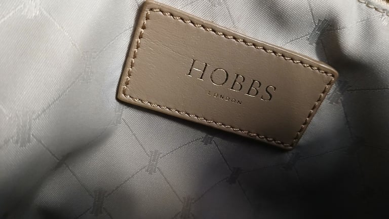 Hobbs London 100% Leather Handbag Neutral Light Brown. Used item, good condition.