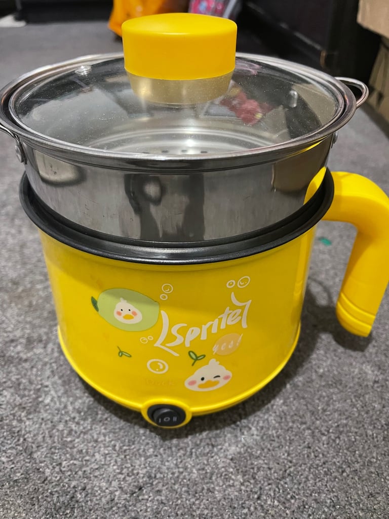 NEW-Non-stick Electric Stockpot Steamer Automatic 2 in 1 