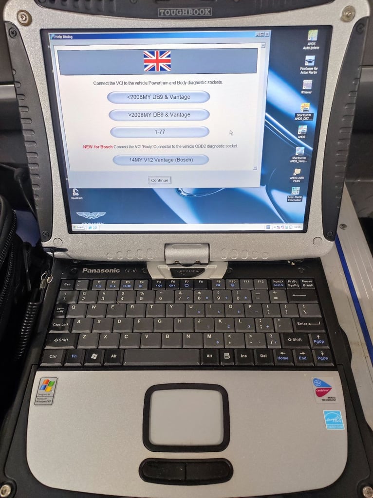 AMDS 1 Aston Martin Dealer Diagnostic System. V2.70 for DB9, V8 V12 Vantage, DBS, Vanquish...