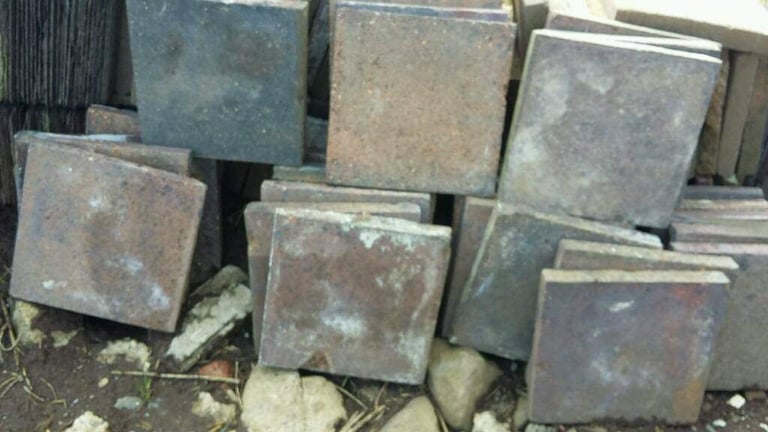 Bangor Blue Slates granite step scill roof ridge floor tiles chimney pot's brick reclaimed 