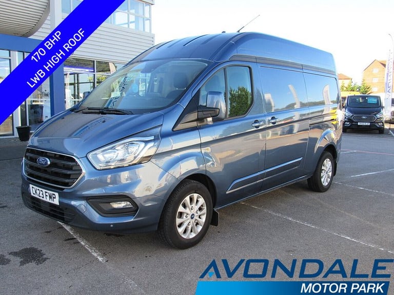 2023 Ford Transit Custom 300 EcoBlue Limited 170 BHP L2 H2 LWB HIGH ROOF EURO 6 2.0 5dr Panel Van...