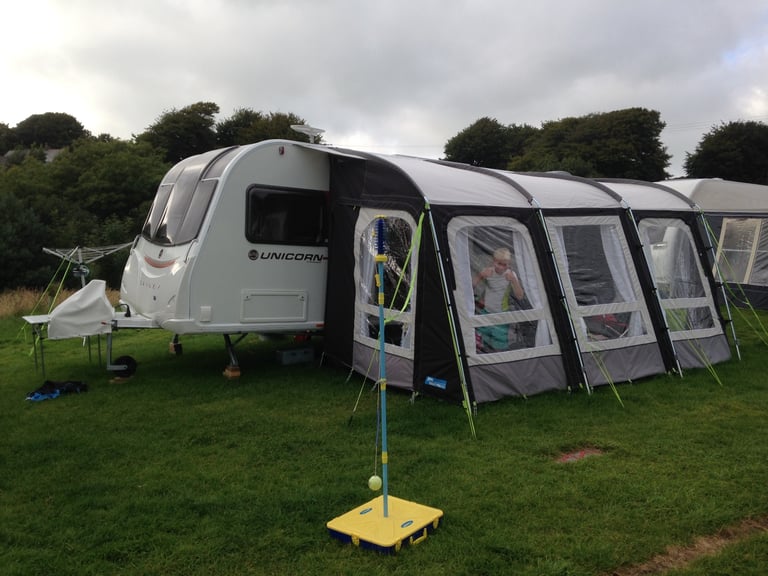 Caravan Awning - Kampa Rally Pro 390 With Optional Bedroom Annexe