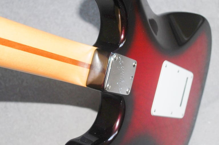 Fender Stratocaster. 1990 Strat Plus Deluxe. American. Rosewood. Crimson. Exceptional.