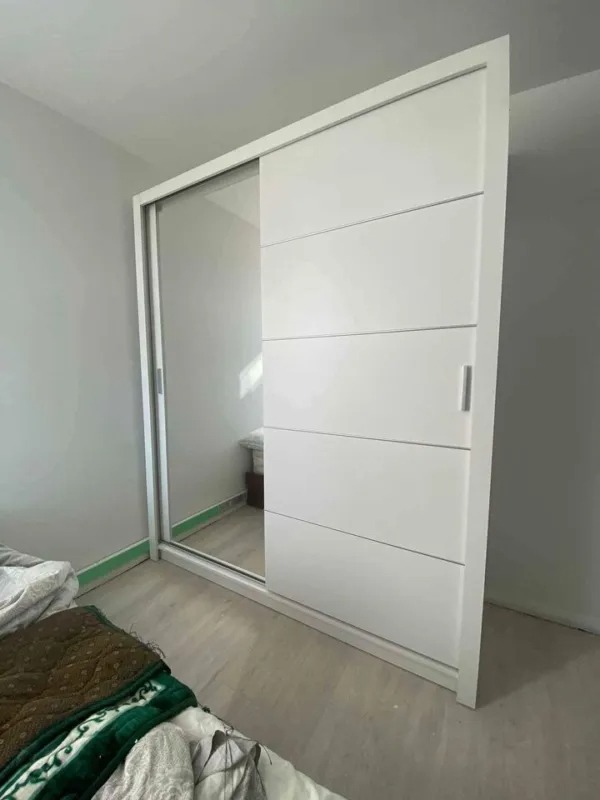 SALE 50% OFF- Brand New 3/2 Doors Sliding Wardrobe High Gloss or Matte Finish with Mirrors