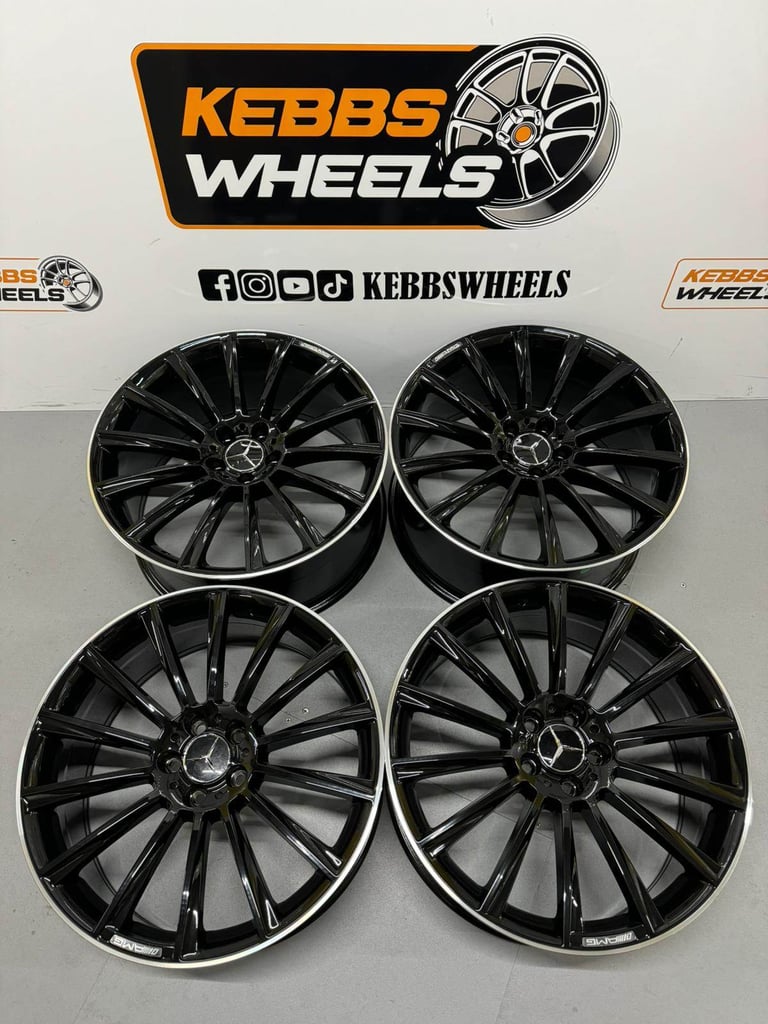 20" MERCEDES TURBINE TWIST REPLACEMENT ALLOY WHEELS C CLASS E CLASS S CLASS 