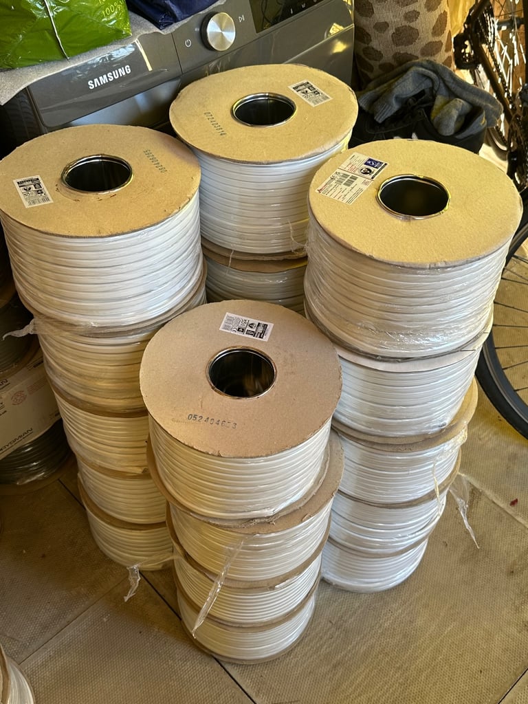 image for X19 Drums of 1.5mm 3 core cable white 