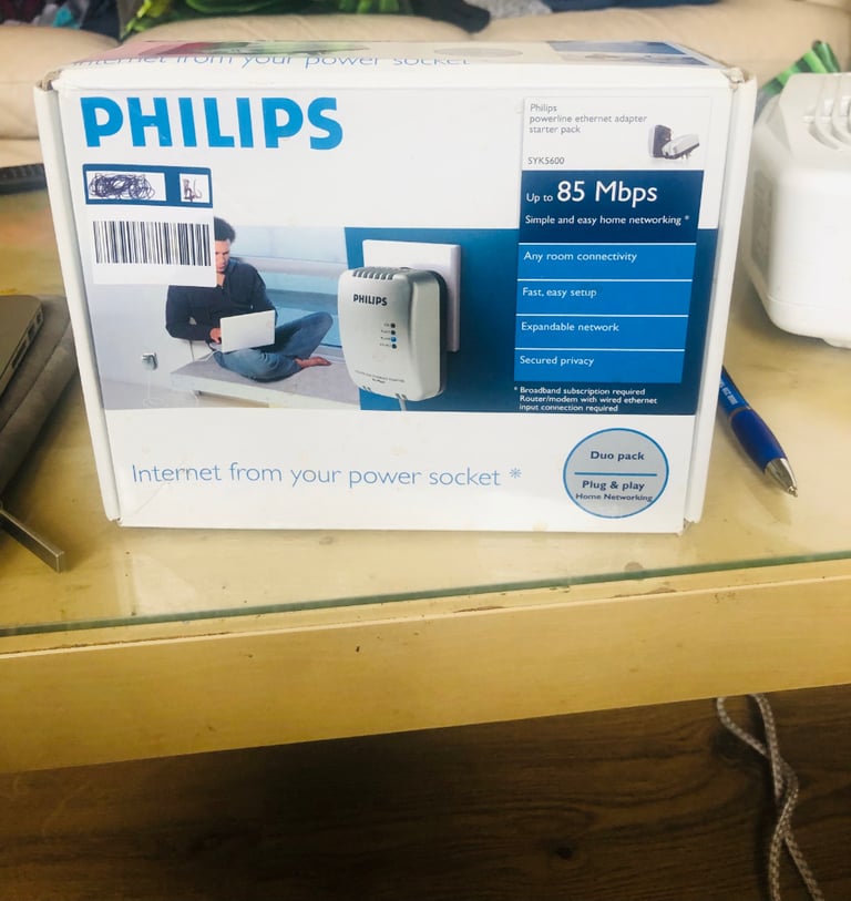Philips Powerline Ethernet adapters in box | in Easton, Bristol | Gumtree