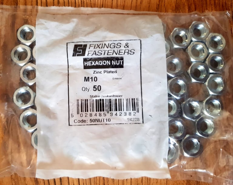 Nut Hexagon M10 size