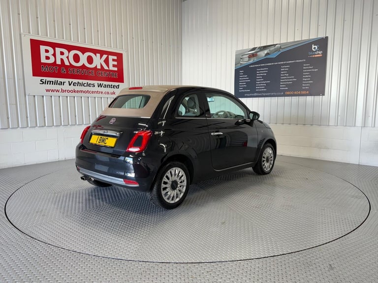 2018 Fiat 500C 1.2 Lounge Euro 6 (s/s) 2dr CONVERTIBLE Petrol Manual