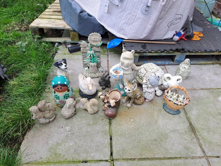 Various 16  garden statues and sizes see photos 