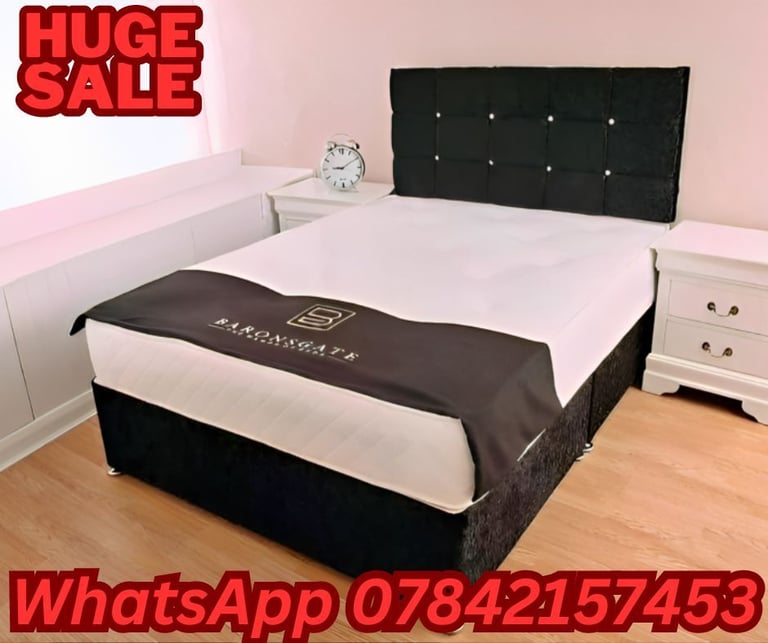 BIG OFFER ! double bedframe-With Memory foam mattress  