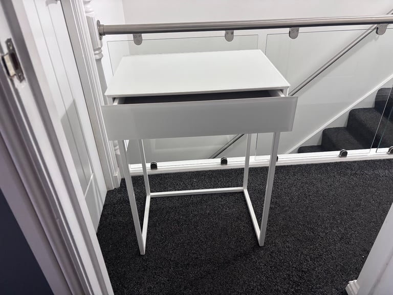 image for Next glass top and drawer dressing table 