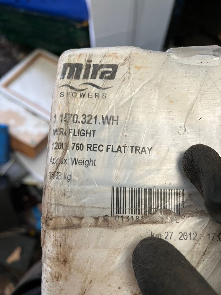 Mira flight rectangular shower tray 