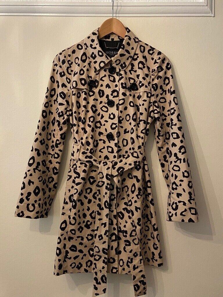 Hobbs leopard print coat on sale
