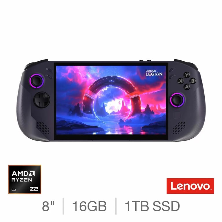 image for Lenovo Legion Go S, AMD Ryzen Z2 Go, 16GB RAM, 1TB SSD, 8 Inch Handheld Gaming