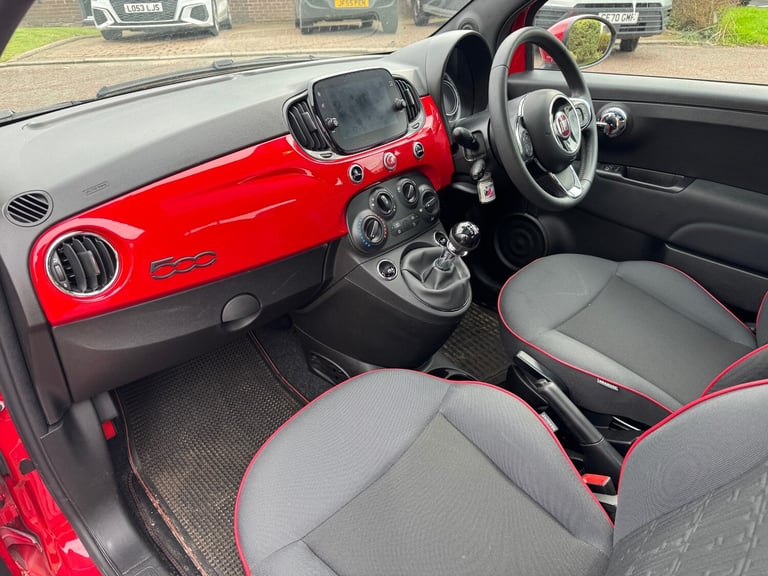 2022 Fiat 500 1.0 Mild Hybrid Red 3dr HATCHBACK Petrol Manual