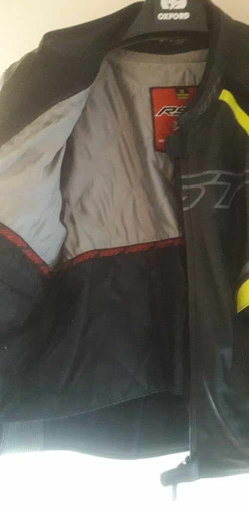 RST leather motorcycle jacket 