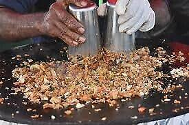 biriyani £2.49  and Live dosa, appam and kothu roti station