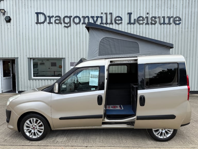 2010 (60)reg Fiat Doblo M-Jet Diesel 1598cc Camper Van 2 Berth Pro Conversion