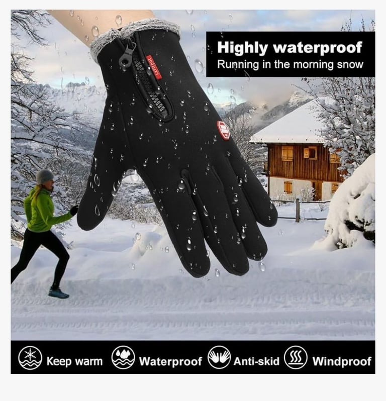Winter waterproof gloves L & XL 