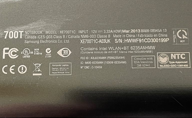 Laptop Tablet i5 processor 