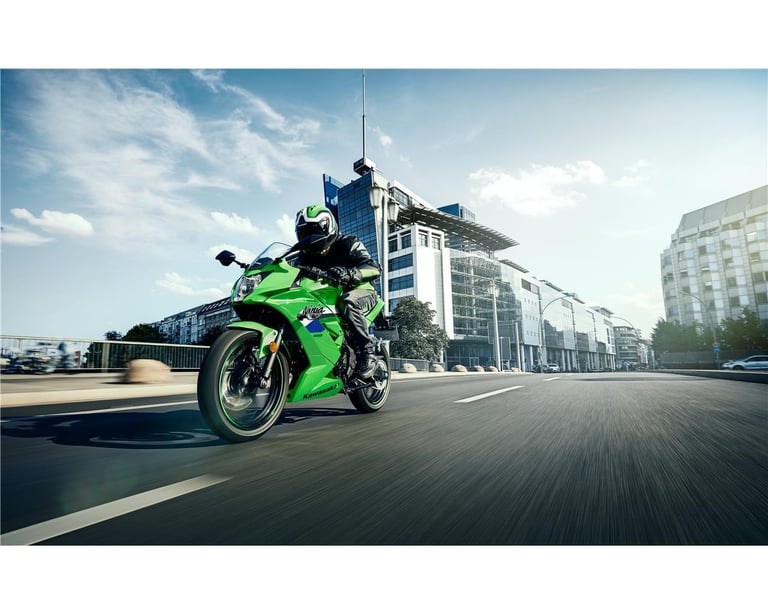 New 2026 Kawasaki Motorcycle Ninja 125 Green Grey Due November