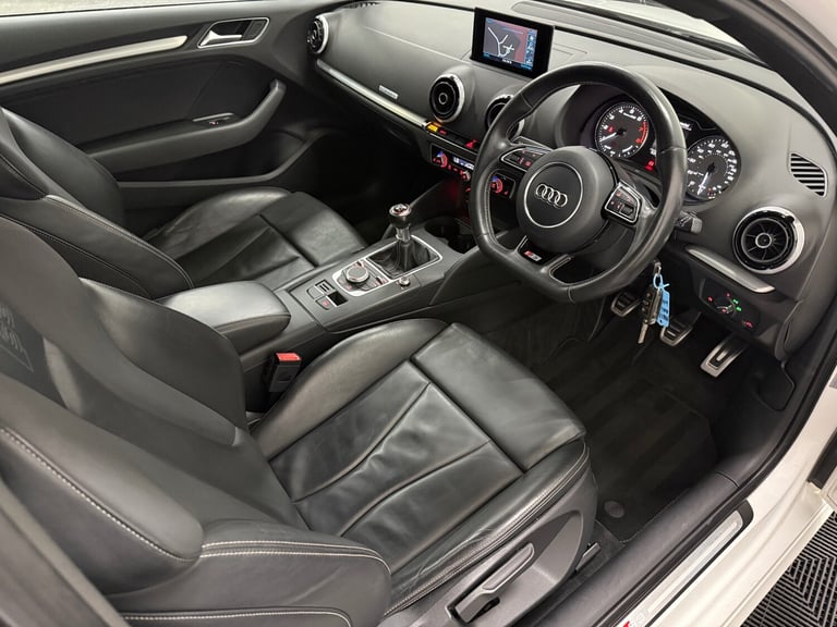 2015 65 AUDI S3 2.0 TFSI QUATTRO NAV 300BHP 4WD 3 DOOR HATCHBACK WHITE EURO 6