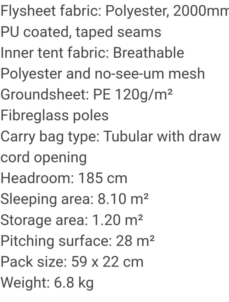 Coleman weekend 6 family tent