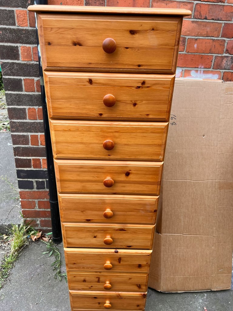 Tall 9 chest of drawers/ tallboy