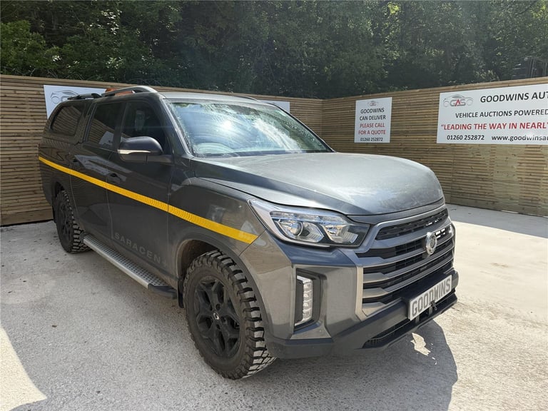 2024 KGM MUSSO SARACEN + 2.2TD AUTO ACCIDENT DAMAGED REPAIRABLE SALVAGE 