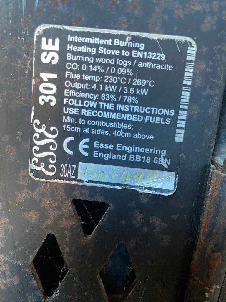 Esse wood burner 