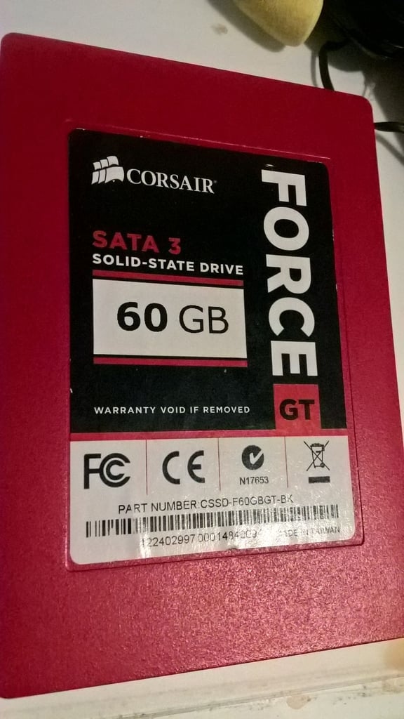 image for 60GB Corsair Force GT SSD hard drive sata 3