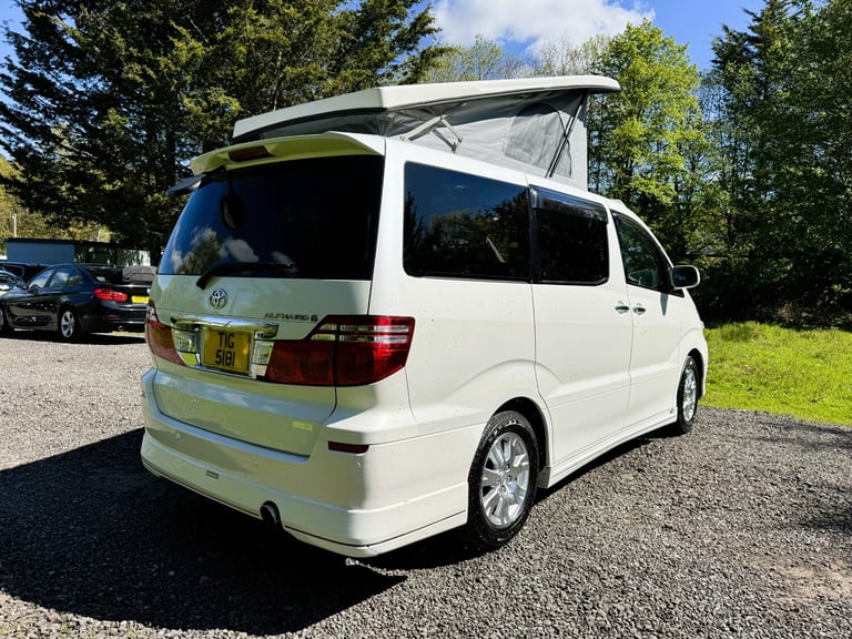 TOYOTA ALPHARD 2005 2.4 PETROL AUTO CAMPER VAN POP TOP ROOF REAR CONVERSION