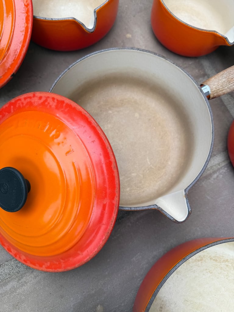 Le Creuset - set of 5 saucepans 