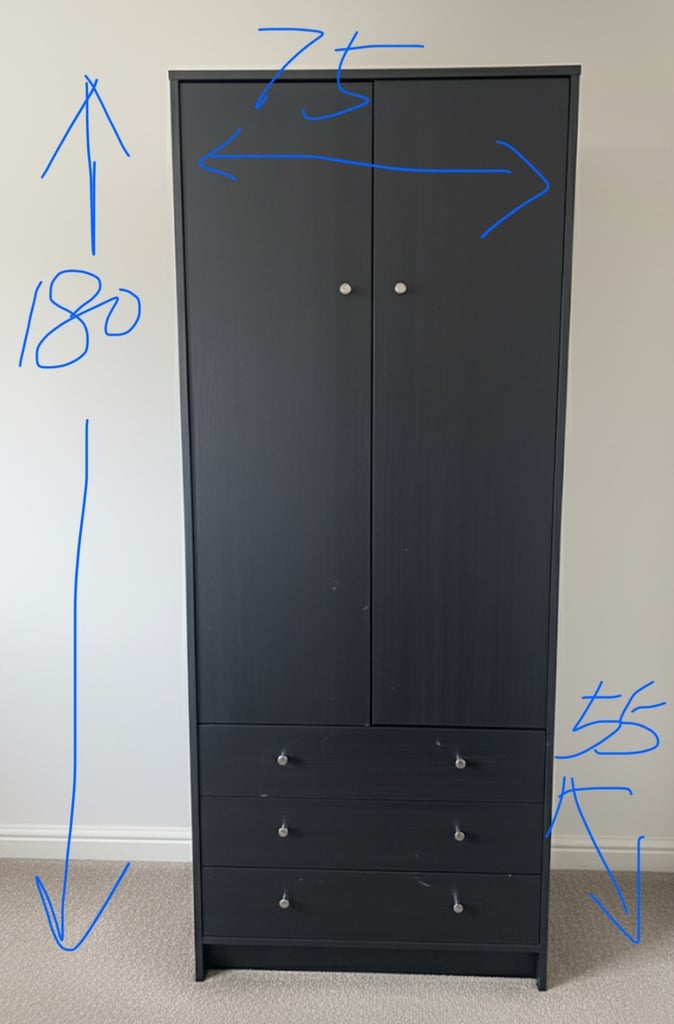 image for Wardrobe with drawers