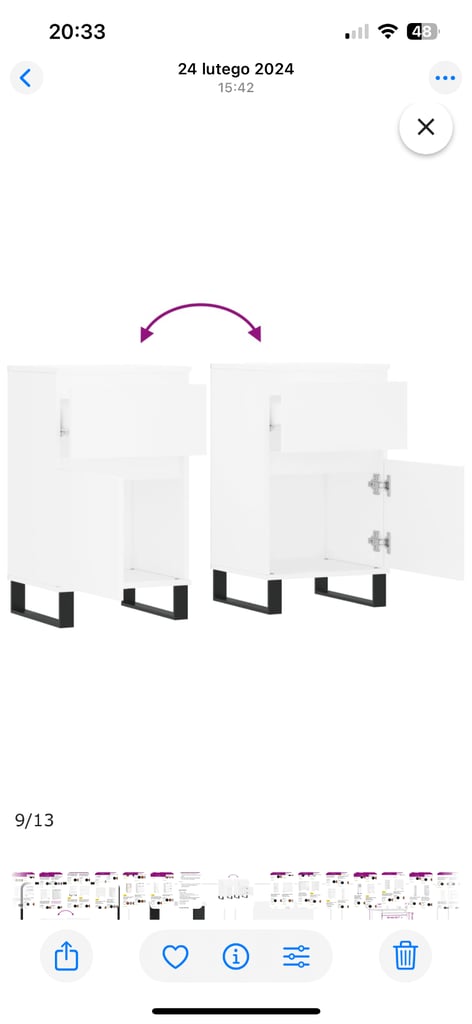 Sideboard white New in a box