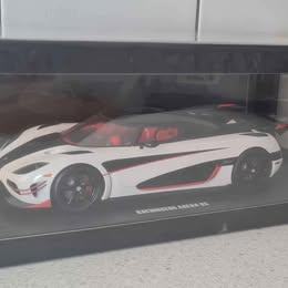 image for GT Spirit Koenigsegg Agera RS white black 2015 LE1500 1/18 Scale New!