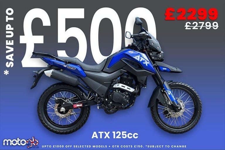 NEW MGB ATX 125 Adventure Bike ADV Motorcycle Learner Legal A1 Licence Commut...