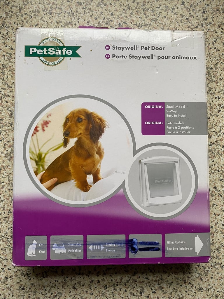 Pet safe cat/small dog flap.& Pet feeder.