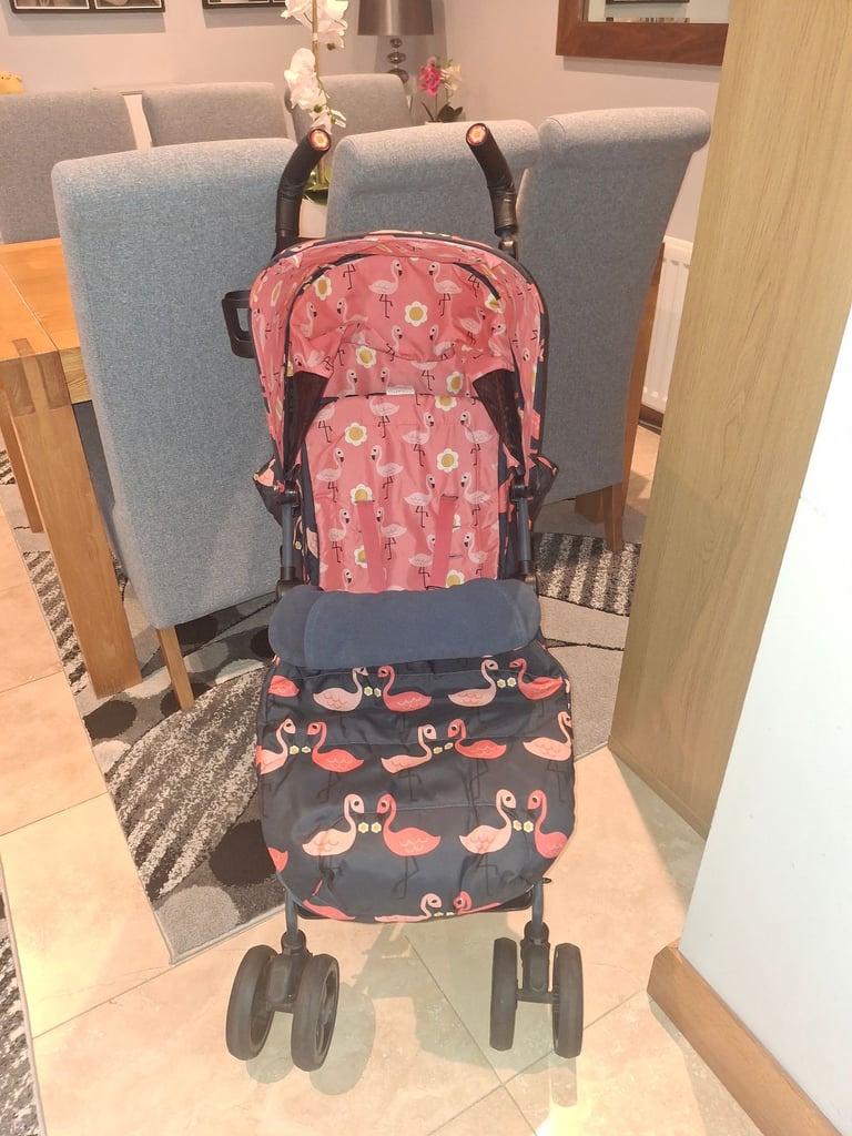 image for Cosatto supa 3 flamingo buggy with changin bag and footmuff